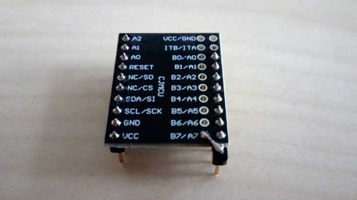 A dark electronics module.