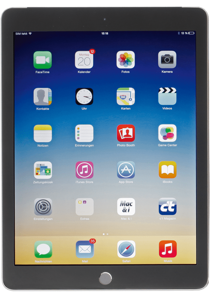 Auch wenn noch iPadOS 15 darauf läuft, ist das iPad Air 2 von 2014 recht alt und mit seinem A8X zudem sehr lahm., 