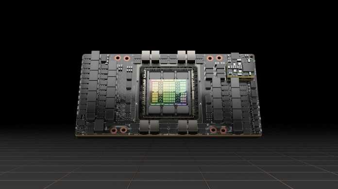 Nvidias GH100 alias Hopper ist ein Rechenkracher mit 30 FP64-Teraflops und 80 Milliarden Transistoren., Bild: Nvidia