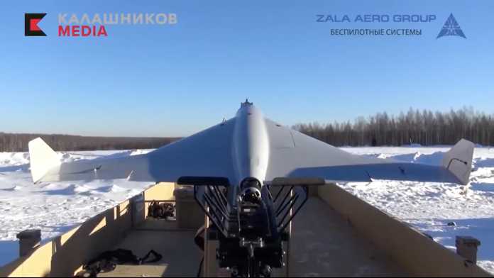 Zala Aero zeigt den Start einer russischen Kamikaze-Drohne KYB im Werbevideo., Bild: Zala Aero