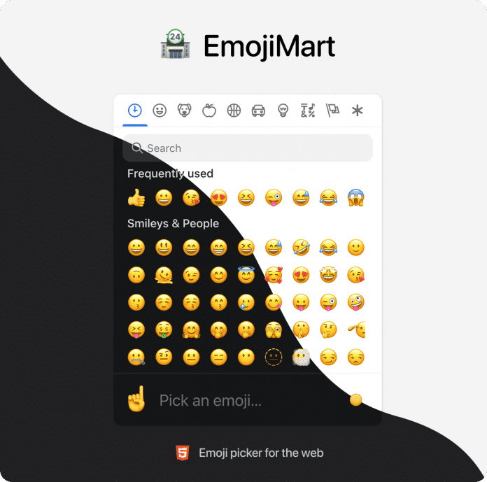Die HTML-Komponente EmojiMart