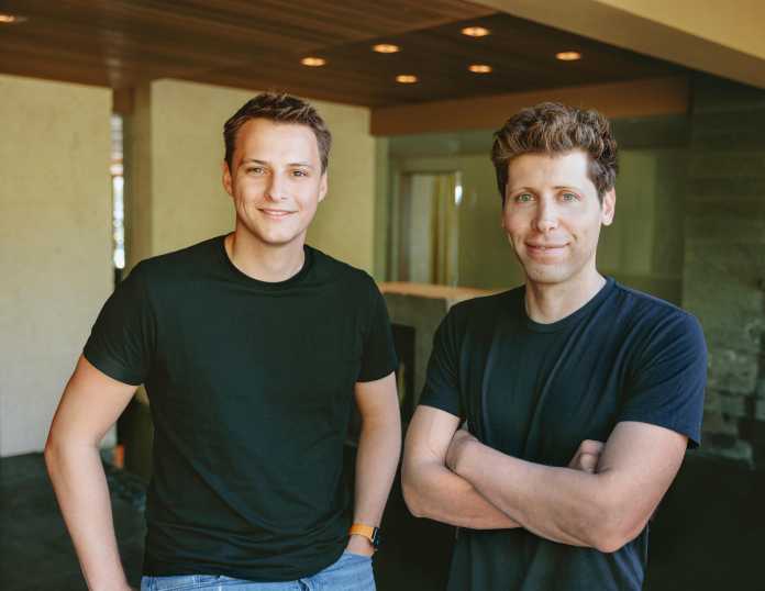 Worldcoin-Gründer Alexander Blania (links) und Sam Altman wollen eine universelle Authentifizierungsmethode für das Web3 schaffen., Worldcoin