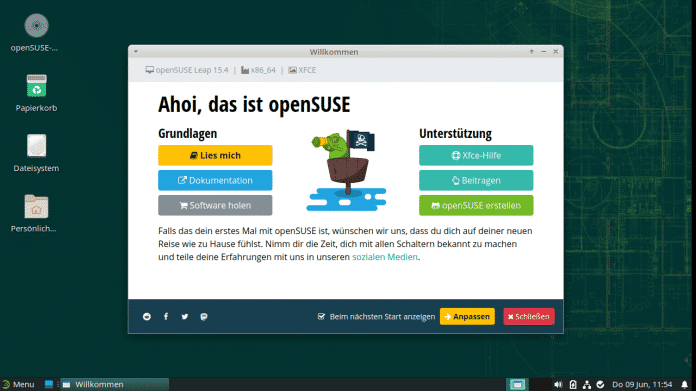 Aufmacher openSUSE Leap 15.4 veröffentlicht