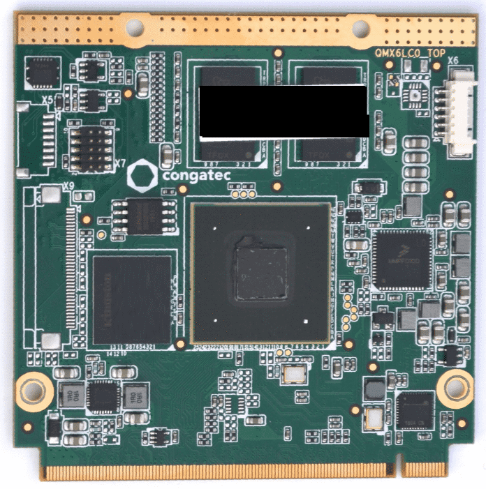 Le cœur de la KoCoBox est cette carte processeur de Congatec.  Les modèles de la série sont disponibles en magasin au prix de 250 euros. 