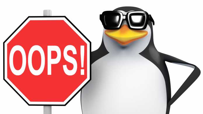 3d,Render,Of,A,Penguin,With,An,"oops",Sign