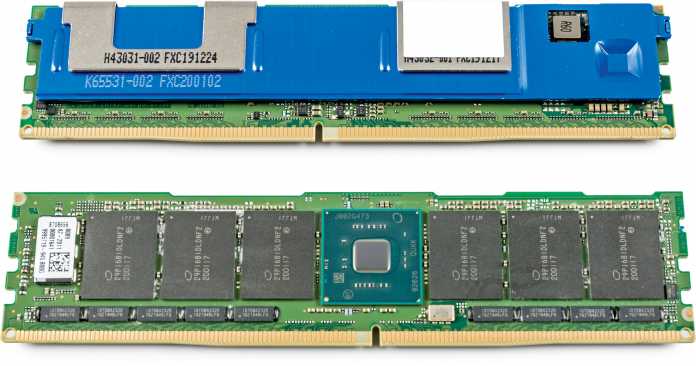 Optane-DIMMs, die in Servern besonders große Speicherkapazitäten ermöglichen, konnten sich anders als von Intel erhofft nicht durchsetzen., 