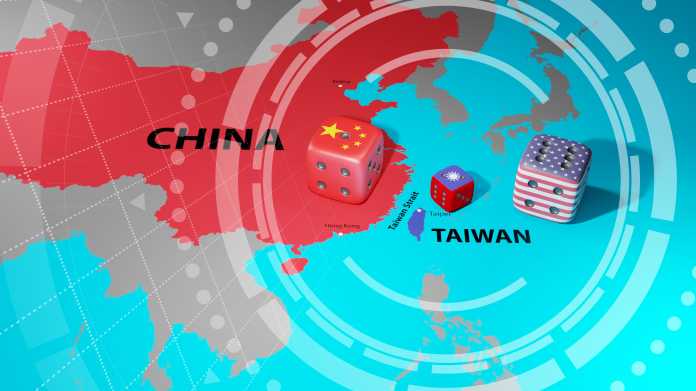 Conflict,Between,China,And,Taiwan.,Chinaâ€“taiwan,Relations.,3d,Illustration.