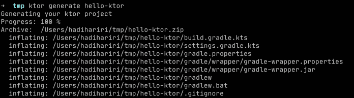 Ktor 2.1 bringt ein neues Command-Line Tool im Beta-Status mit.