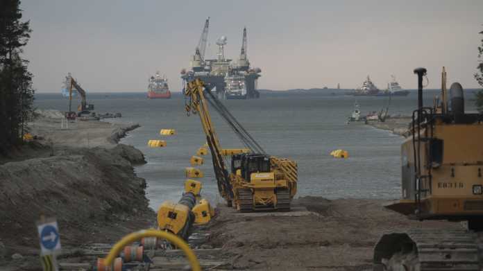 Ansicht vom Bau der Nord Stream 1 Pipeline
