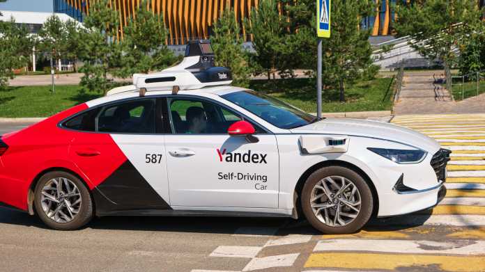 Ein autonomes Auto von Yandex
