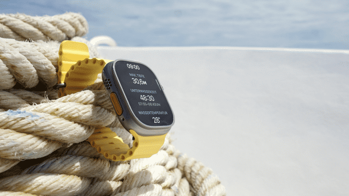 Apple Watch Ultra vor dem Tauchgang