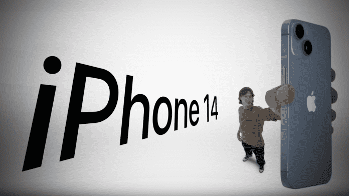 Apple-Reklame für iPhone 14 und 14 Plus
