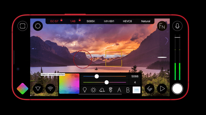 Filmic Pro auf iPhone