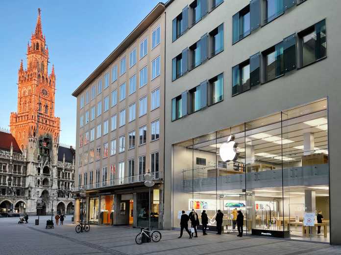 Apple ist in München schon sehr lange aktiv – und hat hier auch seinerzeit den ersten Apple Store Deutschlands in der Rosenstraße eröffnet., Apple