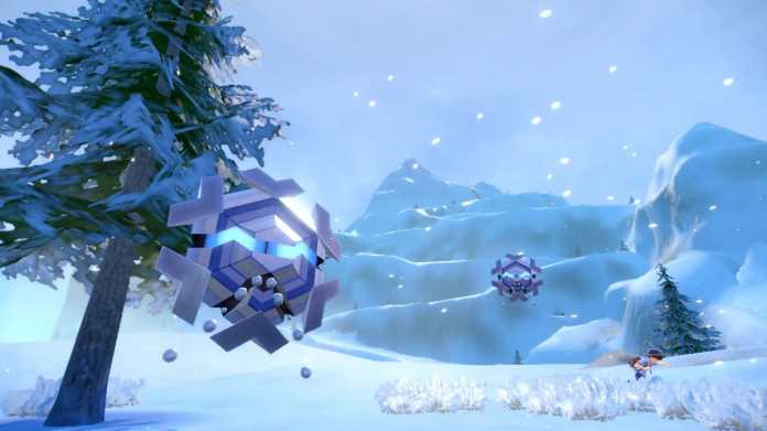 Winter-Screenshot aus Pokémon Karmesin und Purpur