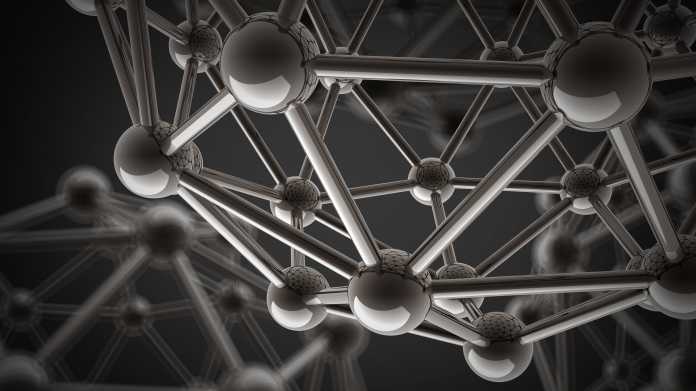 Stiliisierte Atomstruktur