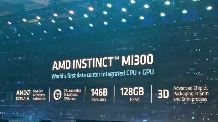 AMD Instinct MI300: AMD presenta un acelerador de IA con 146 mil millones de transistores