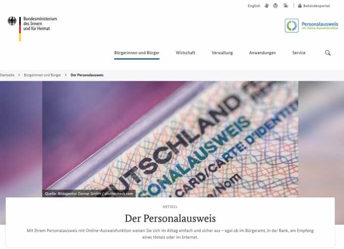 Unter der Website personalausweisportal.de stellt das Bundesinnenministerium jede Menge nützliche Infos zum Thema bereit, unter anderem die einschlägigen Regeln., 
