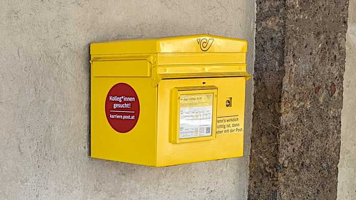 Ein Briefkasten der Österreichischen Post