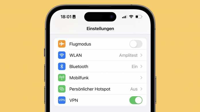 VPN auf dem iPhone