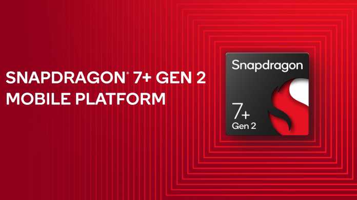 Logo des Smartphone-Prozessors Qualcomm Snapdragon 7+ Gen 2