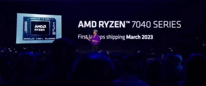 Laptops con Ryzen 7040 HS de AMD solo en abril