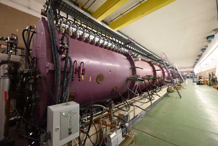 Linear particle accelerator of the GSI Helmholtz Center