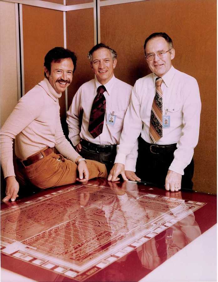 Andy Grove, Gordon Moore, Robert Noyce 