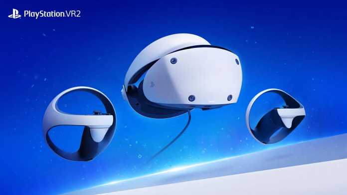 Sony Plastation VR2 mit zwei Controllern