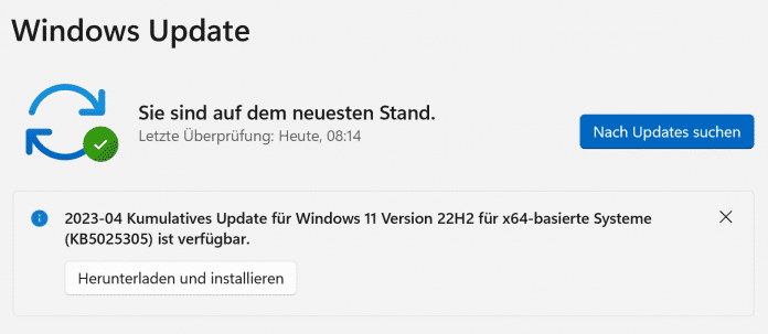 Screenshot di un'anteprima dell'aggiornamento disponibile in Windows 11