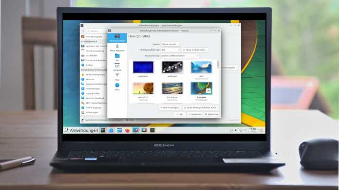 Screenshot vom KDE Plasma Desktop