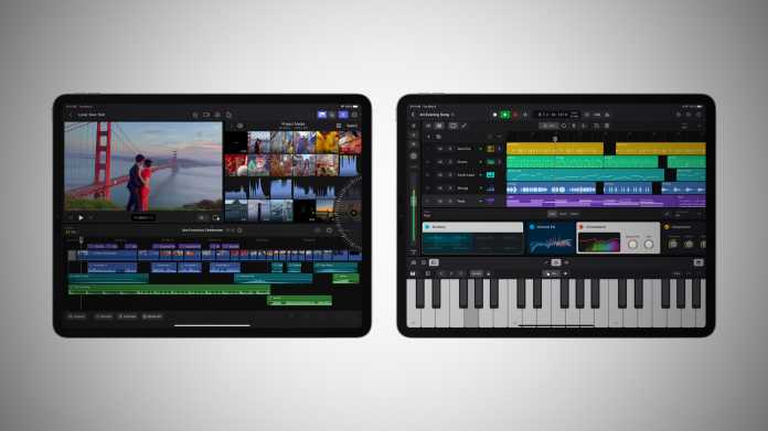 Final Cut Pro und Logic Pro für das iPad