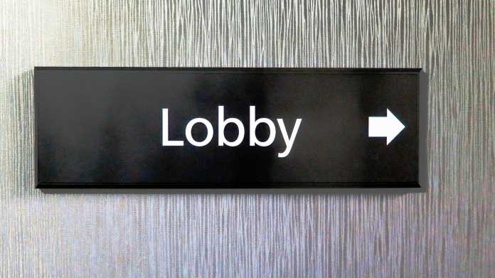 Wegweiser "Lobby"