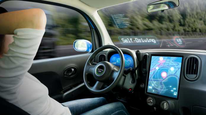 Cockpit,Of,Autonomous,Car.,A,Vehicle,Running,Self,Driving,Mode