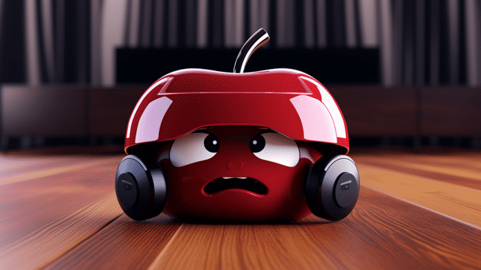 Frowny Apple Headset