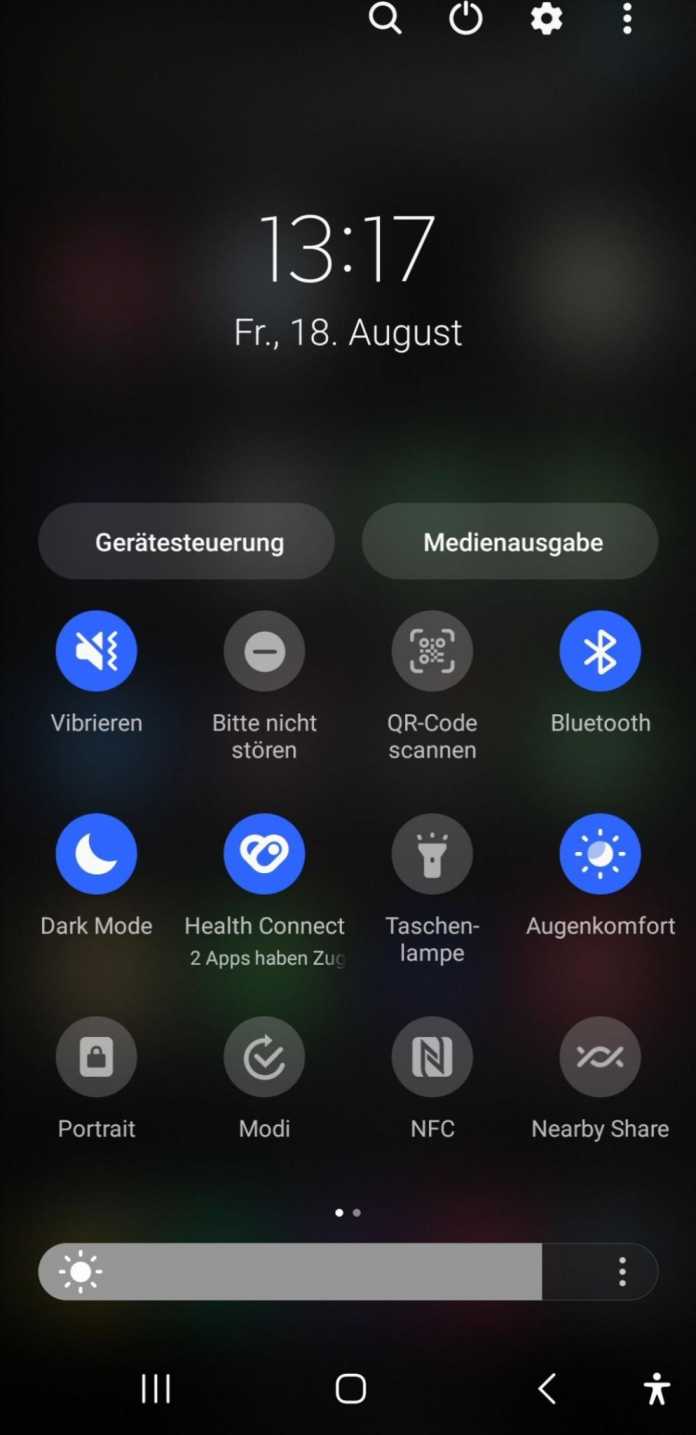 Health Connect di pintasan Android