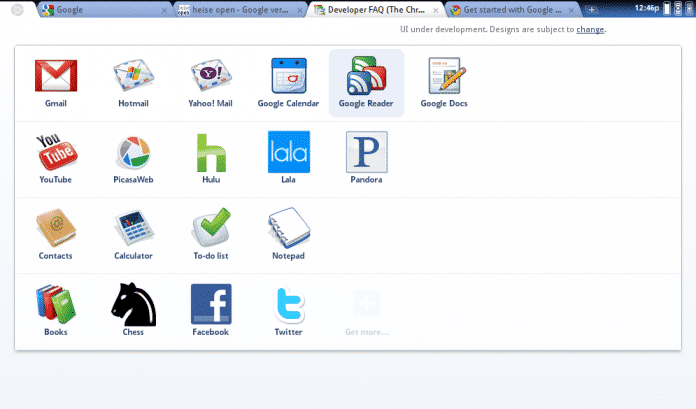Screenshot Chrome OS Apps