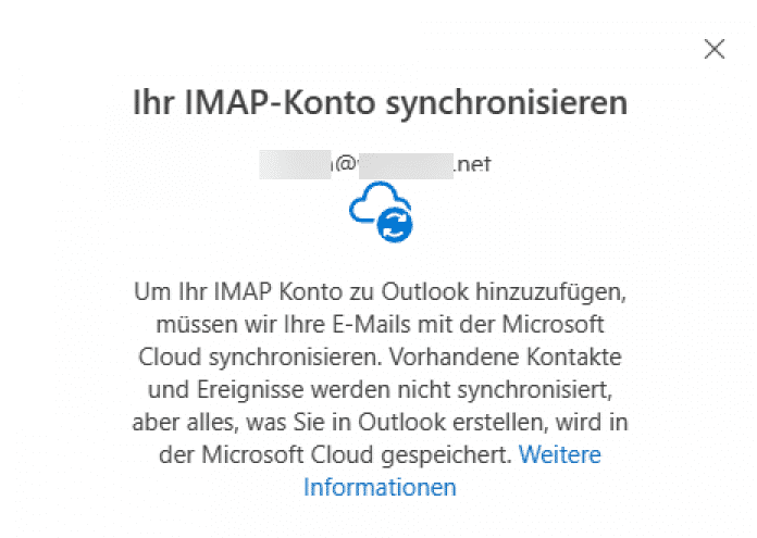 Die recht knappe Info beim Anlegen eines Nicht-Microsoft-Kontos im neuen Outlook hat es in sich: Nicht nur alle Inhalte, sondern auch die Zugangsdaten zu Fremdservern landen bei Microsoft., 