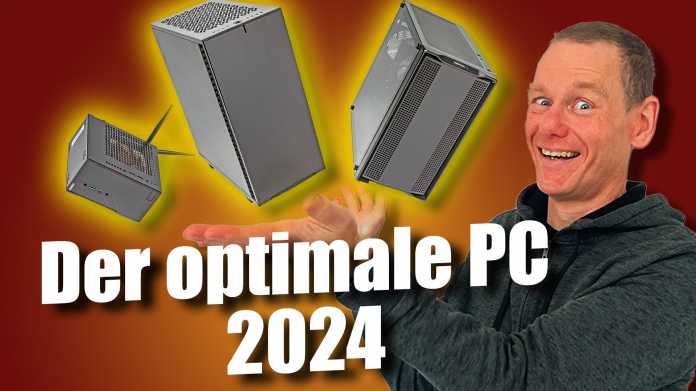 Der optimale PC 2024 - Moderator Jörg mit drei PCs