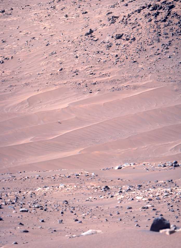 El rover de Marte Perseverance envía las primeras imágenes de Ingenuity tras el aterrizaje de impacto