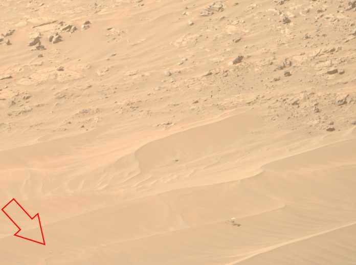 Brillante helicóptero en Marte: las fotos muestran el rotor arrojado a metros de distancia