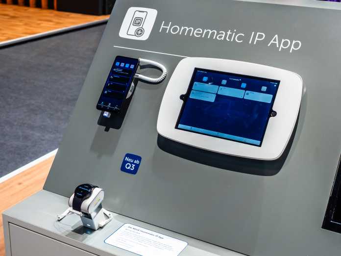 Homematic-IP-App auf einem Tablet