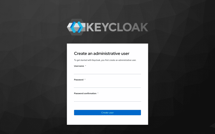 Keycloak 24 offre una pagina di benvenuto semplificata. 