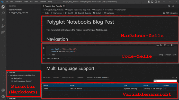 Polyglot-Notebook-Übersicht (Abb. 2)​