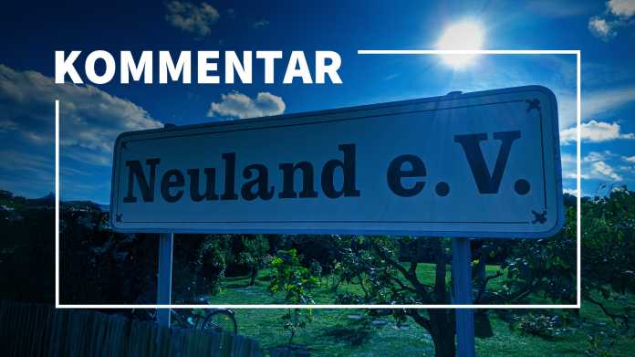 Kleingarten-Schild "Neuland e.V."