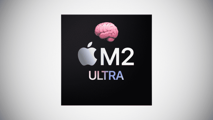 M2 Ultra mit Gehirn-Emoji