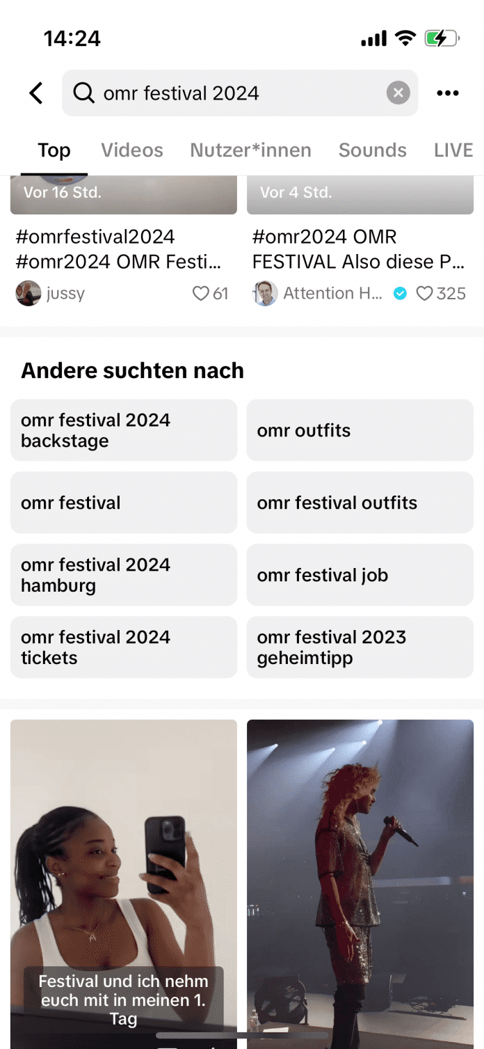 OMR bei Tiktok.