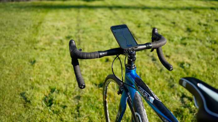 iPhone am Fahrrad.​