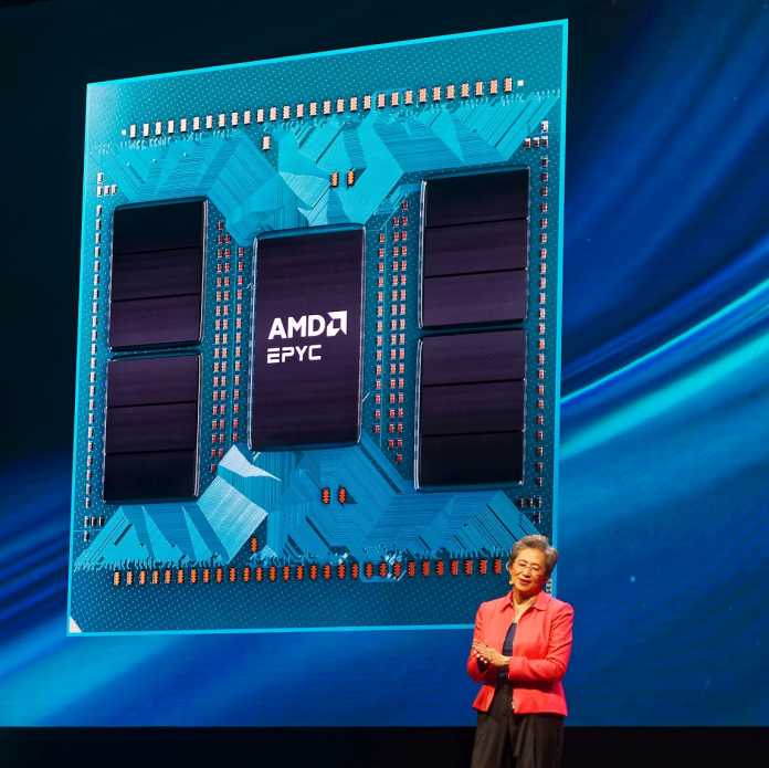 Der 192-kernige AMD Epyc &quot;Turin&quot; hat 12 CCDs aus der 3-Nanometer-Fertigung und das zentrale I/O-Die (TSMC N6).