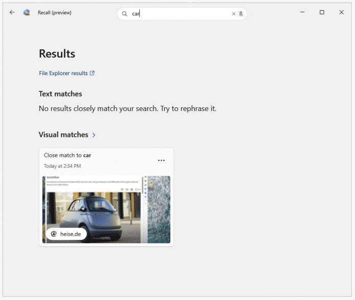 Recall - Search results: Autobild found via search term &quot;car&quot;.